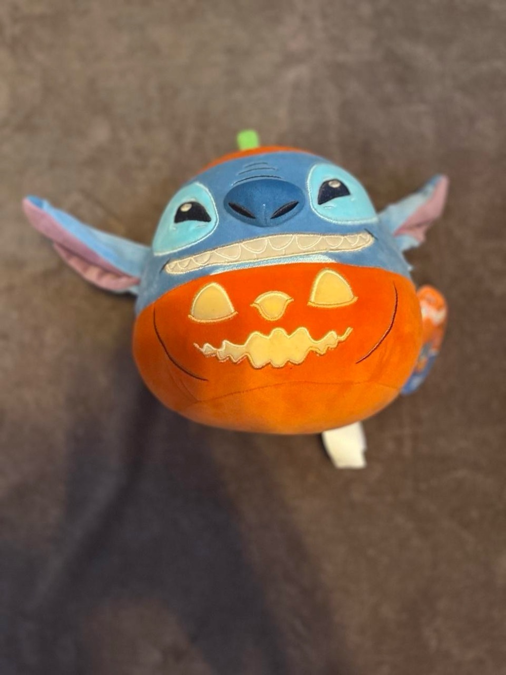 Disney Stitch Pumpkin Plush - Blue, Orange